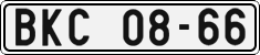 License plate of the Czech Republic, Cars (1960)