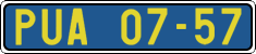 License plate of the Czech Republic, Foreign citizens and enterprises (1960)
