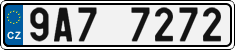 License plate of the Czech Republic, Cars (2001)