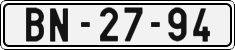 License plate of the Czech Republic, Cars (1960)