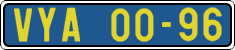 License plate of the Czech Republic, Foreign citizens and enterprises (1960)