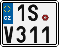 License plate of the Czech Republic, Motorcycles (2001)
