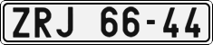 License plate of the Czech Republic, Cars (1960)