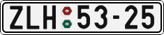 License plate of the Czech Republic, Cars (1960)