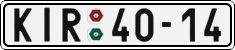 License plate of the Czech Republic, Cars (1960)