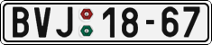 License plate of the Czech Republic, Cars (1960)