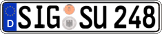 German license plate, Regular plates