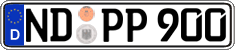 German license plate, Regular plates