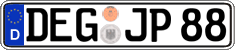 German license plate, Regular plates
