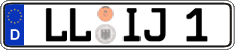 German license plate, Regular plates