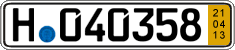 German license plate, Short-term transit plates