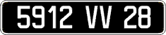 French license plate, FNI