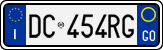 License plate of Italy, Cars (1994 year series)