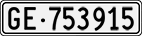 License plate of Switzerland, Cars