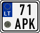 License plate of Lithuania, Scooters