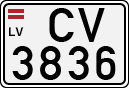 License plate of Latvia, Regular car plates