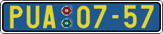 License plate of the Czech Republic, Foreign citizens and enterprises (1960)