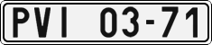License plate of the Czech Republic, Cars (1960)