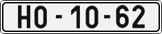 License plate of the Czech Republic, Cars (1960)