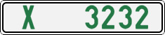 License plate of the Czech Republic, Dealer (2001)