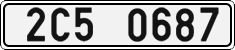 License plate of the Czech Republic, Cars (2001)