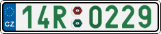 License plate of the Czech Republic, Sportcars (2001)