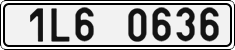 License plate of the Czech Republic, Cars (2001)