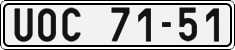 License plate of the Czech Republic, Cars (1960)