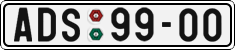 License plate of the Czech Republic, Cars (1960)
