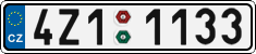 License plate of the Czech Republic, Cars (2001)
