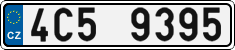 License plate of the Czech Republic, Cars (2001)