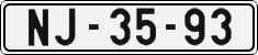 License plate of the Czech Republic, Cars (1960)