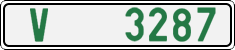 License plate of the Czech Republic, Oldtimers (2001)
