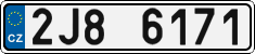 License plate of the Czech Republic, Cars (2001)