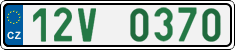 License plate of the Czech Republic, Oldtimers (2001)