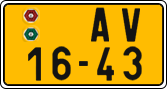 License plate of the Czech Republic, Commercial vehicles (1960)