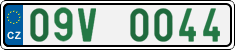 License plate of the Czech Republic, Oldtimers (2001)