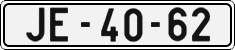 License plate of the Czech Republic, Cars (1960)