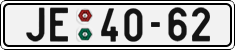 License plate of the Czech Republic, Cars (1960)
