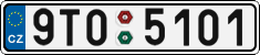License plate of the Czech Republic, Cars (2001)