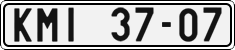 License plate of the Czech Republic, Cars (1960)