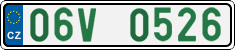 License plate of the Czech Republic, Oldtimers (2001)