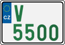 License plate of the Czech Republic, Oldtimers (2001)