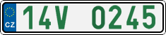 License plate of the Czech Republic, Oldtimers (2001)
