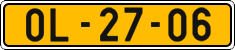 License plate of the Czech Republic, Commercial vehicles (1960)