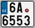 License plate of the Czech Republic, Motorcycles (2001)