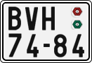 License plate of the Czech Republic, Cars (1960)