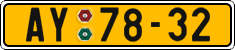 License plate of the Czech Republic, Commercial vehicles (1960)