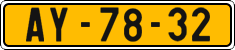 License plate of the Czech Republic, Commercial vehicles (1960)