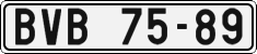 License plate of the Czech Republic, Cars (1960)